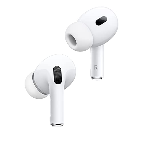 Apple AirPods Pro (2nd Generation) Wireless Earbuds, Up to 2X More Active Noise Cancelling, Adaptive Transparency, Personalized Spatial Audio, MagSafe Charging Case, Bluetooth Headphones for iPhone - Game-Savvy