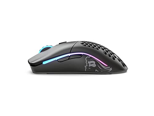 GLORIOUS Gaming - Model O Wireless Gaming Mouse - RGB 69 g Superlight Mouse - Honeycomb Mouse (Matte Black Mouse) - Game-Savvy