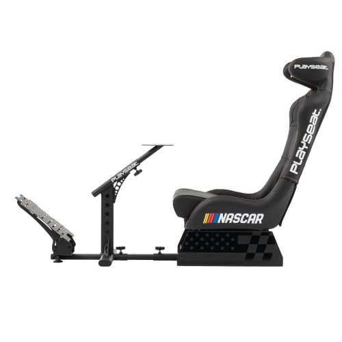 Playseat Evolution Pro Sim Racing Cockpit | Comfortable Racing Simulator Cockpit | Compatible with all Steering Wheels & Pedals on the Market | Supports PC & Console |Nascar edition - Game-Savvy