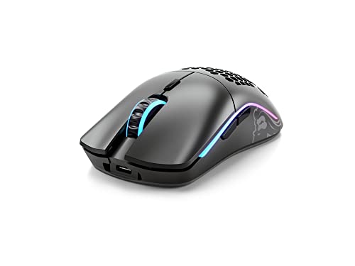 GLORIOUS Gaming - Model O Wireless Gaming Mouse - RGB 69 g Superlight Mouse - Honeycomb Mouse (Matte Black Mouse) - Game-Savvy