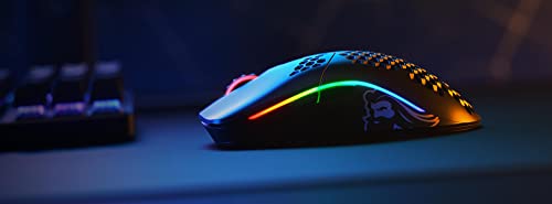 Glorious Gaming - Model O Wireless Gaming Mouse - RGB Mouse with Lights 69 g Superlight Mouse Honeycomb Mouse (Matte White Mouse) - Game-Savvy