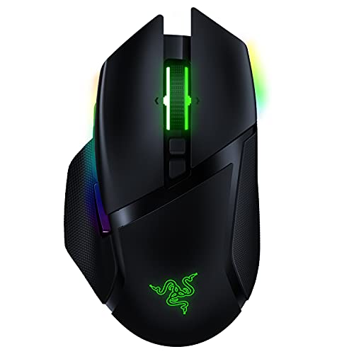 Razer Basilisk Ultimate Hyperspeed Wireless Gaming Mouse: Fastest Gaming Mouse Switch, 20K DPI Optical Sensor, Chroma RGB Lighting, 11 Programmable Buttons, 100 Hr Battery, Classic Black - Game-Savvy