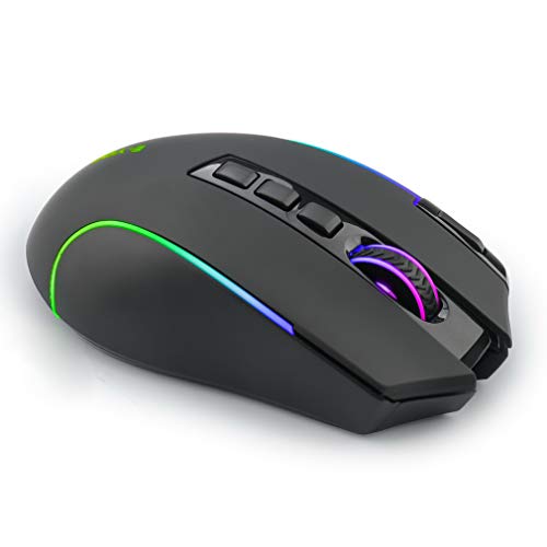 Niceon Wireless Gaming Mouse RGB Backlit, Rechargeable, 9 Programmable Buttons, Ergonomic Mouse for PC Laptop Gamer - Game-Savvy