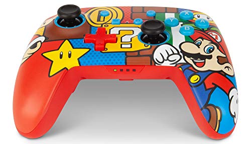 PowerA Enhanced Wireless Controller for Nintendo Switch - Mario Pop (Only at Amazon) - Game-Savvy