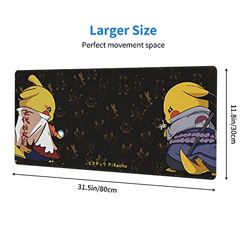 Anime Customized Large Extended Gaming Mouse Pad with Stitched Edges and Non-Slip Rubber Base,Suitable for Office and Home Use,31.5x11.8x0.12 Inches - Game-Savvy