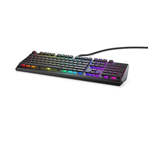 Alienware Low-Profile RGB Gaming Keyboard AW510K: Alienfx Per Key RGB LED - Media CONTROLS & USB Passthrough - Cherry MX Low Profile Red Switches - Game-Savvy