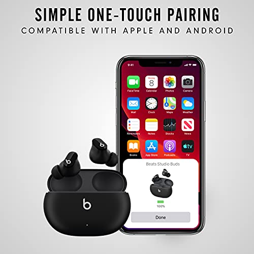 Beats Studio Buds - True Wireless Noise Cancelling Earbuds - Compatible with Apple & Android, Built-in Microphone, IPX4 Rating, Sweat Resistant Earphones, Class 1 Bluetooth Headphones - Black - Game-Savvy