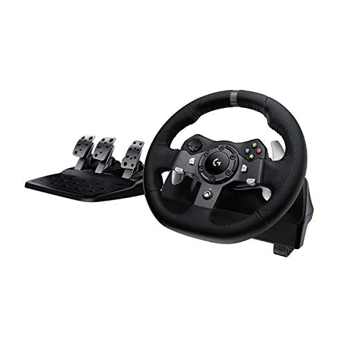 Logitech G920 Driving Force Racing Wheel and Floor Pedals, Real Force Feedback, Stainless Steel Paddle Shifters, Leather Steering Wheel Cover for Xbox Series X|S, Xbox One, PC, Mac - Black - Game-Savvy