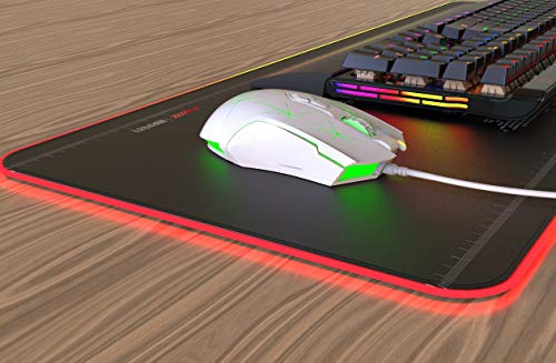 FIRSTBLOOD ONLY GAME. AJ52 Watcher RGB Gaming Mouse, Programmable 7 Buttons, Ergonomic LED Backlit USB Gamer Mice Computer Laptop PC, for Windows Mac Linux OS, Star White - Game-Savvy