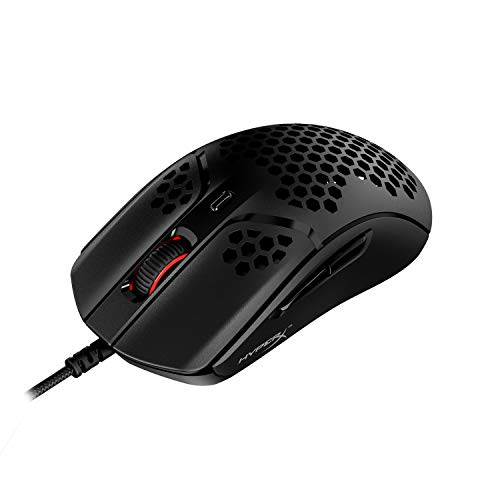 HyperX Pulsefire Haste – Gaming Mouse, Ultra-Lightweight, 59g, Honeycomb Shell, Hex Design, RGB, HyperFlex USB Cable, Up to 16000 DPI, 6 Programmable Buttons - Game-Savvy