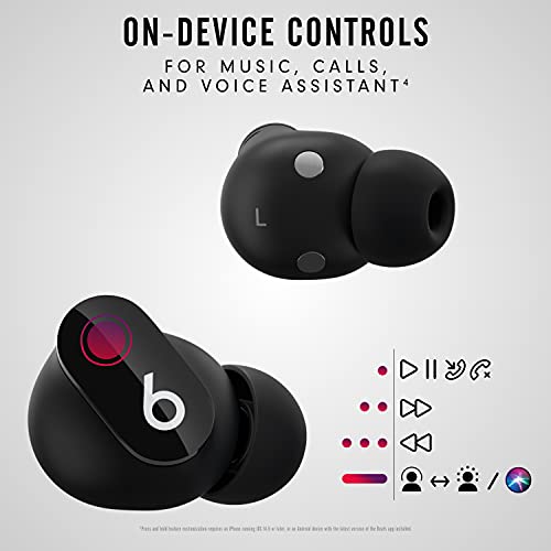 Beats Studio Buds - True Wireless Noise Cancelling Earbuds - Compatible with Apple & Android, Built-in Microphone, IPX4 Rating, Sweat Resistant Earphones, Class 1 Bluetooth Headphones - Black - Game-Savvy