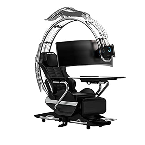 Fly YUTING Shark Gaming Chair, Ergonomic Computer Cockpit Chair with LED Light, Minimalist Racing Simulator Cockpit Game Chair, Computer Chair for Office and Home - Game-Savvy