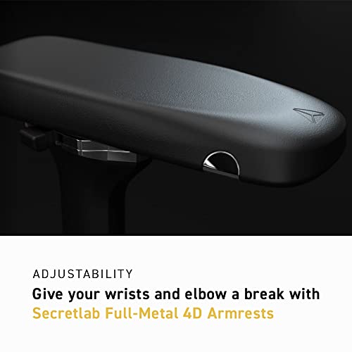 Secretlab Omega 2020 Dark Knight Gaming Chair - Reclining, Comfortable - High Back Computer Chair with Adjustable Armrests - Headrest & Lumbar Pillow - Black - Synthetic Leather - Game-Savvy