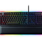Razer Huntsman Elite Gaming Keyboard: Fast Keyboard Switches - Clicky Optical Switches - Chroma RGB Lighting - Magnetic Plush Wrist Rest - Dedicated Media Keys & Dial - Classic Black - Game-Savvy