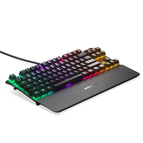 SteelSeries Apex Pro TKL Mechanical Gaming Keyboard – World’s Fastest Mechanical Switches – OLED Smart Display – Compact Form Factor – RGB Backlit - Game-Savvy