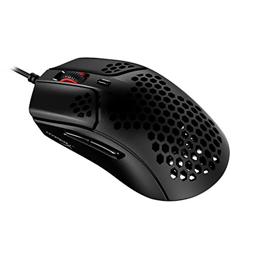 HyperX Pulsefire Haste – Gaming Mouse, Ultra-Lightweight, 59g, Honeycomb Shell, Hex Design, RGB, HyperFlex USB Cable, Up to 16000 DPI, 6 Programmable Buttons - Game-Savvy