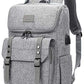 Vintage Backpack Travel Laptop Backpack with usb Charging Port for Women & Men School College Students Backpack Fits 15.6 Inch Laptop Grey - Game-Savvy