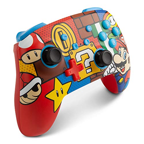 PowerA Enhanced Wireless Controller for Nintendo Switch - Mario Pop (Only at Amazon) - Game-Savvy