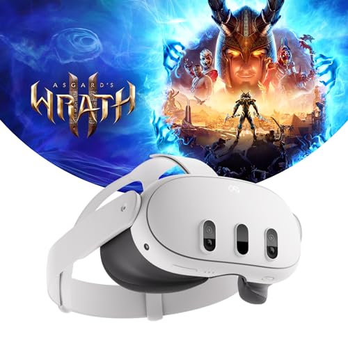 Meta Quest 3 128GB— Breakthrough Mixed Reality — Powerful Performance — Asgard’s Wrath 2 Bundle - Game-Savvy