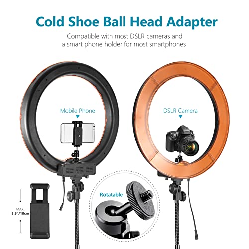 Neewer Ring Light Kit:18"/48cm Outer 55W 5500K Dimmable LED Ring Light, Light Stand, Carrying Bag for Camera,Smartphone,YouTube,TikTok,Self-Portrait Shooting, Black, Model:10088612 - Game-Savvy