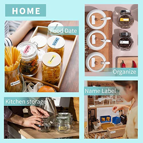 Phomemo D30 Label Maker Machine with Tape, Portable Bluetooth Label Printer, Small Smart Phone Handheld Sticker Mini Labeler Multiple Templates Font Icon Easy to Use Inkless Rechargeable F Office Home - Game-Savvy