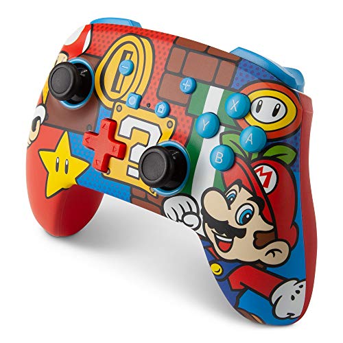 PowerA Enhanced Wireless Controller for Nintendo Switch - Mario Pop (Only at Amazon) - Game-Savvy