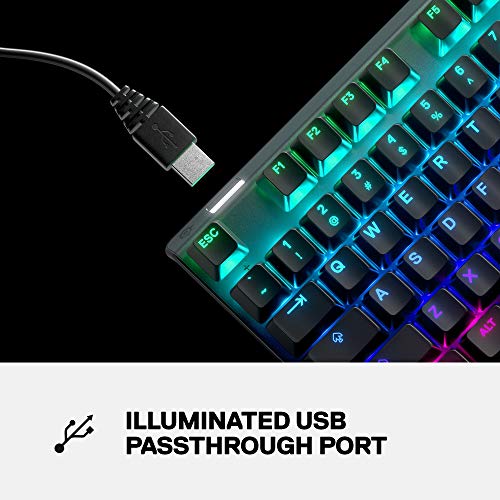 SteelSeries Apex Pro TKL Mechanical Gaming Keyboard – World’s Fastest Mechanical Switches – OLED Smart Display – Compact Form Factor – RGB Backlit - Game-Savvy