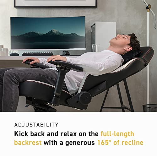 Secretlab Omega 2020 Dark Knight Gaming Chair - Reclining, Comfortable - High Back Computer Chair with Adjustable Armrests - Headrest & Lumbar Pillow - Black - Synthetic Leather - Game-Savvy