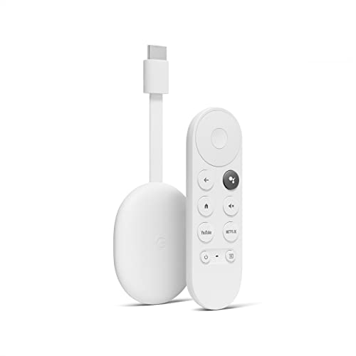 Google Chromecast with Google TV (4K)- Streaming Stick Entertainment with Voice Search - Watch Movies, Shows, and Live TV in 4K HDR - Snow - Game-Savvy