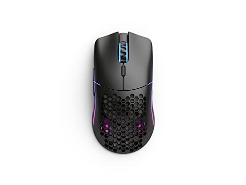 GLORIOUS Gaming - Model O Wireless Gaming Mouse - RGB 69 g Superlight Mouse - Honeycomb Mouse (Matte Black Mouse) - Game-Savvy