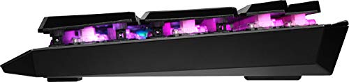 MSI Vigor GK50 Low Profile RGB Mechanical Gaming Keyboard, Kailh White Low Profile Switches, Brushed Aluminum Design, Ergonomic Keycap Design, RGB Mystic Light - Game-Savvy