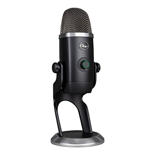 Blue Yeti X Professional USB Condenser Microphone for PC, Mac, Gaming, Recording, Streaming, Podcasting on PC, Desktop Mic with High-Res Metering, LED Lighting, Blue VO!CE Effects - Black - Game-Savvy