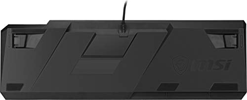 MSI Vigor GK50 Low Profile RGB Mechanical Gaming Keyboard, Kailh White Low Profile Switches, Brushed Aluminum Design, Ergonomic Keycap Design, RGB Mystic Light - Game-Savvy