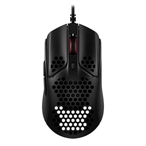 HyperX Pulsefire Haste – Gaming Mouse, Ultra-Lightweight, 59g, Honeycomb Shell, Hex Design, RGB, HyperFlex USB Cable, Up to 16000 DPI, 6 Programmable Buttons - Game-Savvy