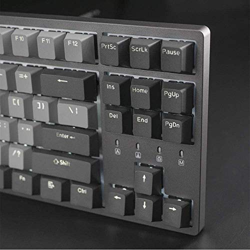 QHH Mechanical Keyboard Gaming 87 Keys Wired USB Keyboards Two-Color Closed Cross Keycap, Adjustable Character Backlight - Game-Savvy