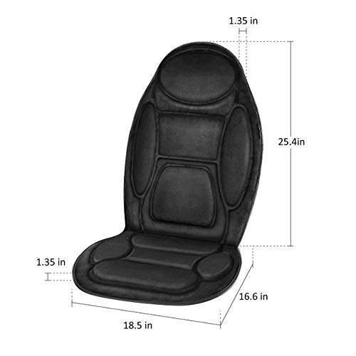 Snailax Back Massage Seat Cushion, Memory Foam Chair Massage Pad, 5 Massage Modes & 2 Heat Settings, Seat Massager for Office Chair,Home Use - Game-Savvy