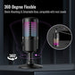Gaming USB Microphone, TAKSTAR GX1 RGB Computer Mic Real Time Monitoring Microphone OTG Noise Canceling Condenser Mic with Mute Button for Streaming Recording Gaming YouTube PS4 PS5 PC Mac iOS Android - Game-Savvy