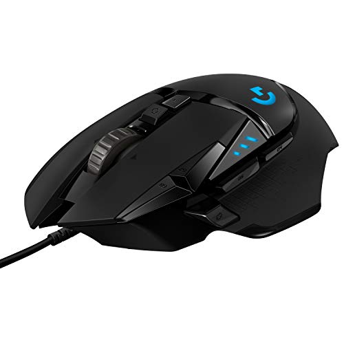 Logitech G502 HERO High Performance Wired Gaming Mouse, HERO 25K Sensor, 25,600 DPI, RGB, Adjustable Weights, 11 Programmable Buttons, On-Board Memory, PC / Mac - Game-Savvy