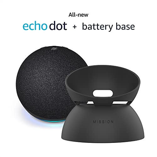 All-new Echo Dot (5th Gen) Charcoal with Battery Base - Game-Savvy
