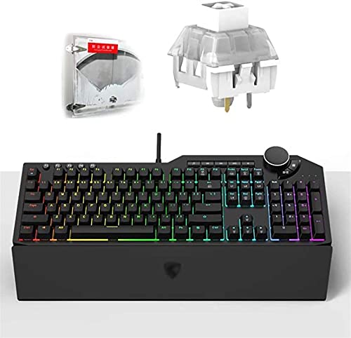 XYLXJ Mechanical Gaming Keyboard – Adjustable Actuation Switches – World’s Fastest Mechanical Keyboard – OLED Smart Display – RGB Backlit - Game-Savvy