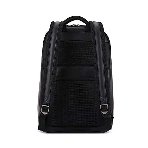 Samsonite Classic Leather Backpack, Black, One Size - Game-Savvy