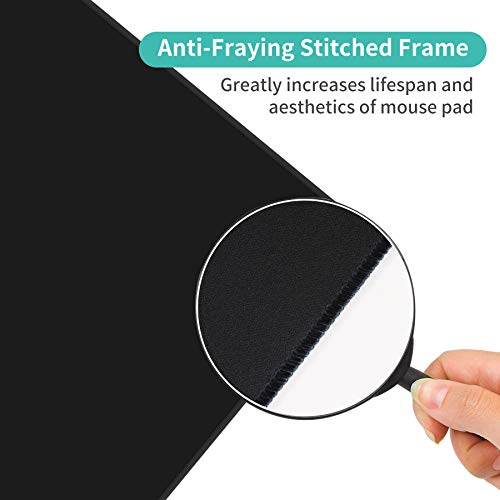 Dynippy Thin Extended Gaming Mouse Pad （31.5*11.8*0.08 inch） with Stitched Edges Large Mousepad Long XXL Keyboard and Mouse pad Desk Mat for Gaming Office & Home - Galaxy Space (Galaxy Space) - Game-Savvy