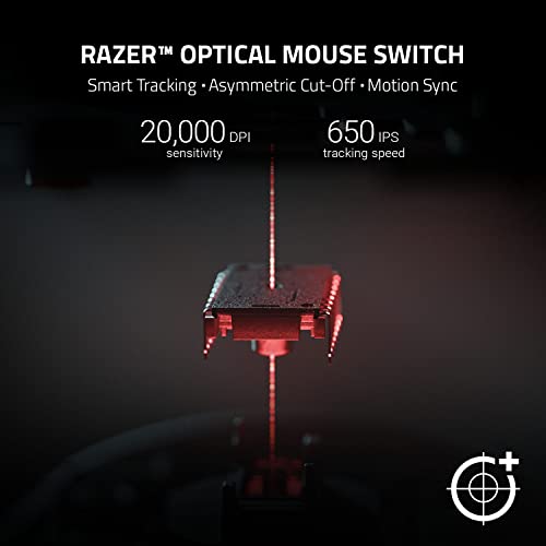 Razer DeathAdder V2 Special Edition Gaming Mouse: 20K DPI Optical Sensor - 2nd Gen Faster Optical Switch - 8 Programmable Buttons - Rubberized Side Grips - Ergonomic Design - Green Speedflex Cable - Game-Savvy