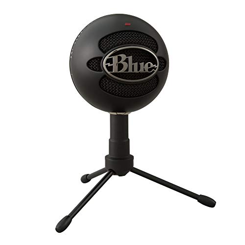 Blue Snowball iCE USB Microphone for PC, Mac, Gaming, Recording, Streaming, Podcasting, with Cardioid Condenser Mic Capsule, Adjustable Desktop Stand and USB cable, Plug 'n Play – Black - Game-Savvy