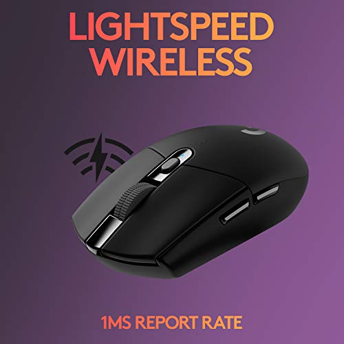 Logitech G305 LIGHTSPEED Wireless Gaming Mouse, Hero 12K Sensor, 12,000 DPI, Lightweight, 6 Programmable Buttons, 250h Battery Life, On-Board Memory, PC/Mac - Black - Game-Savvy
