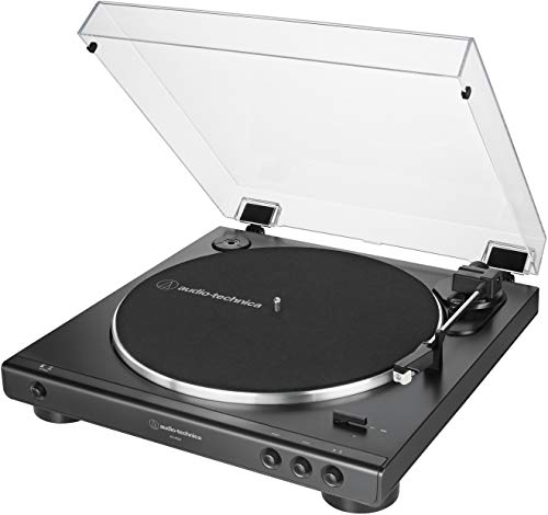 Audio-Technica AT-LP60X-BK Fully Automatic Belt-Drive Stereo Turntable, Black, Hi-Fi, 2 Speed, Dust Cover, Anti-Resonance, Die-Cast Aluminum Platter - Game-Savvy
