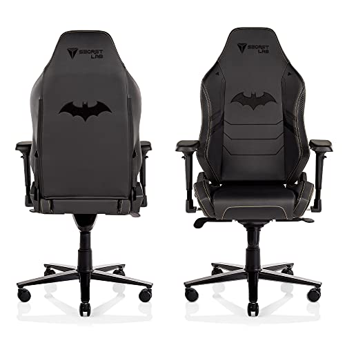 Secretlab Omega 2020 Dark Knight Gaming Chair - Reclining, Comfortable - High Back Computer Chair with Adjustable Armrests - Headrest & Lumbar Pillow - Black - Synthetic Leather - Game-Savvy