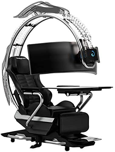 Fly YUTING Shark Gaming Chair, Ergonomic Computer Cockpit Chair with LED Light, Minimalist Racing Simulator Cockpit Game Chair, Computer Chair for Office and Home - Game-Savvy