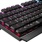 MSI Vigor GK50 Low Profile RGB Mechanical Gaming Keyboard, Kailh White Low Profile Switches, Brushed Aluminum Design, Ergonomic Keycap Design, RGB Mystic Light - Game-Savvy