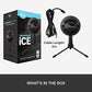 Blue Snowball iCE USB Microphone for PC, Mac, Gaming, Recording, Streaming, Podcasting, with Cardioid Condenser Mic Capsule, Adjustable Desktop Stand and USB cable, Plug 'n Play – Black - Game-Savvy